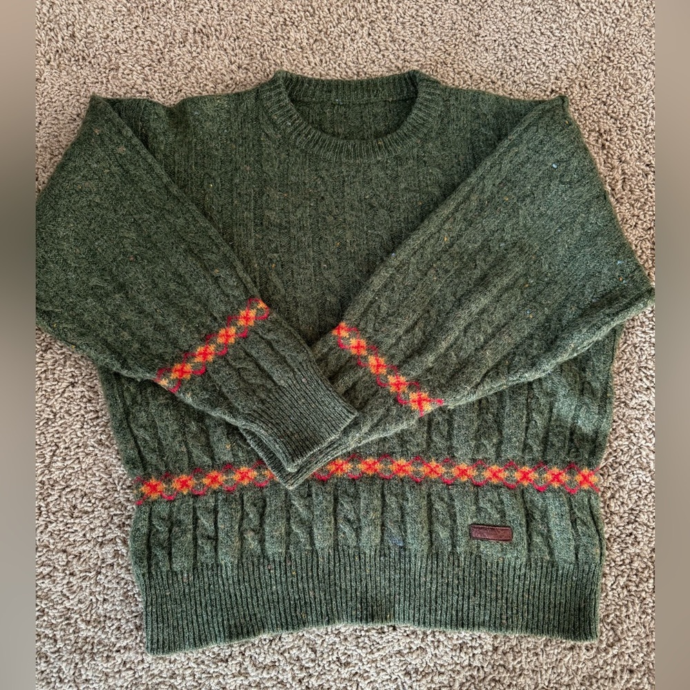 Pierre Balmain 75% Wool Green Sweater (MAYBE)